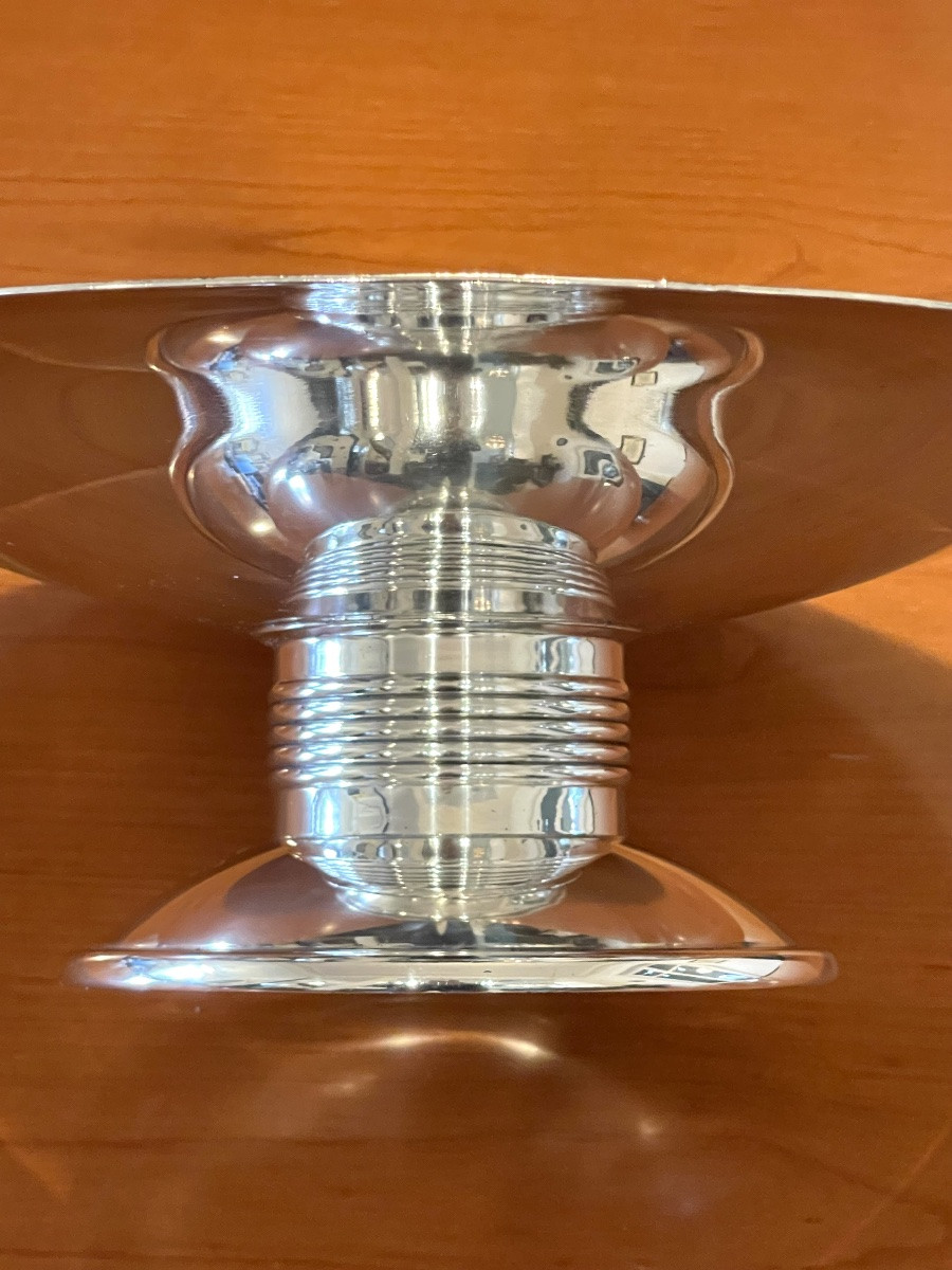 Christofle Alfenide, Design Luc Lanel Large Bowl, Centerpiece -photo-1