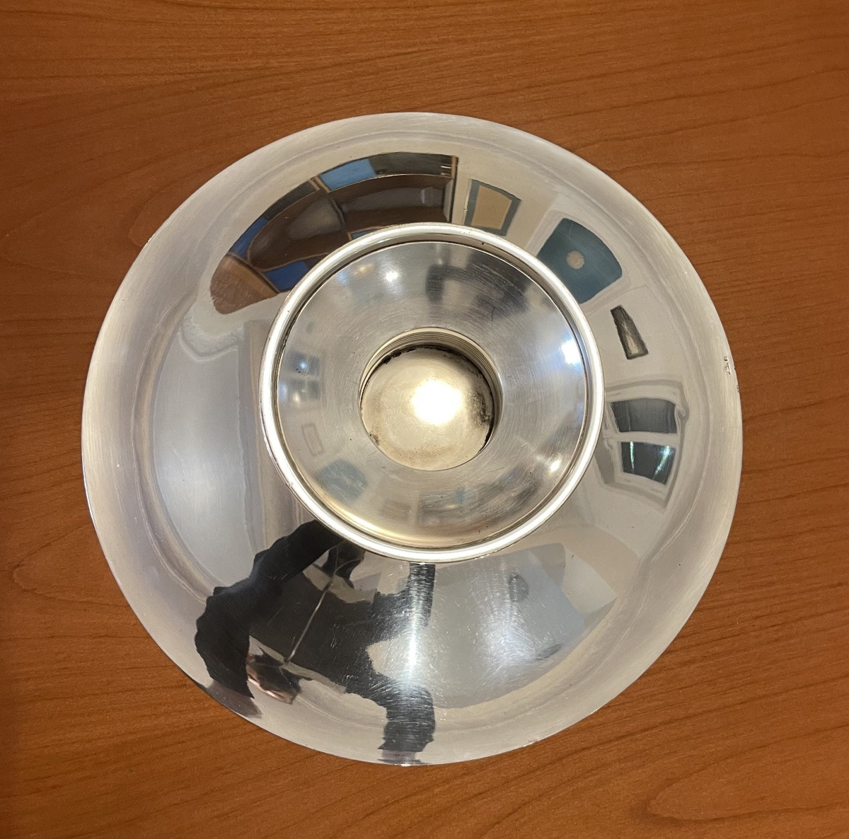 Christofle Alfenide, Design Luc Lanel Large Bowl, Centerpiece -photo-4