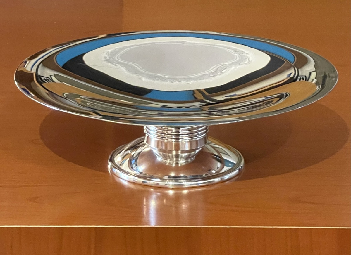 Christofle Alfenide, Design Luc Lanel Large Bowl, Centerpiece 