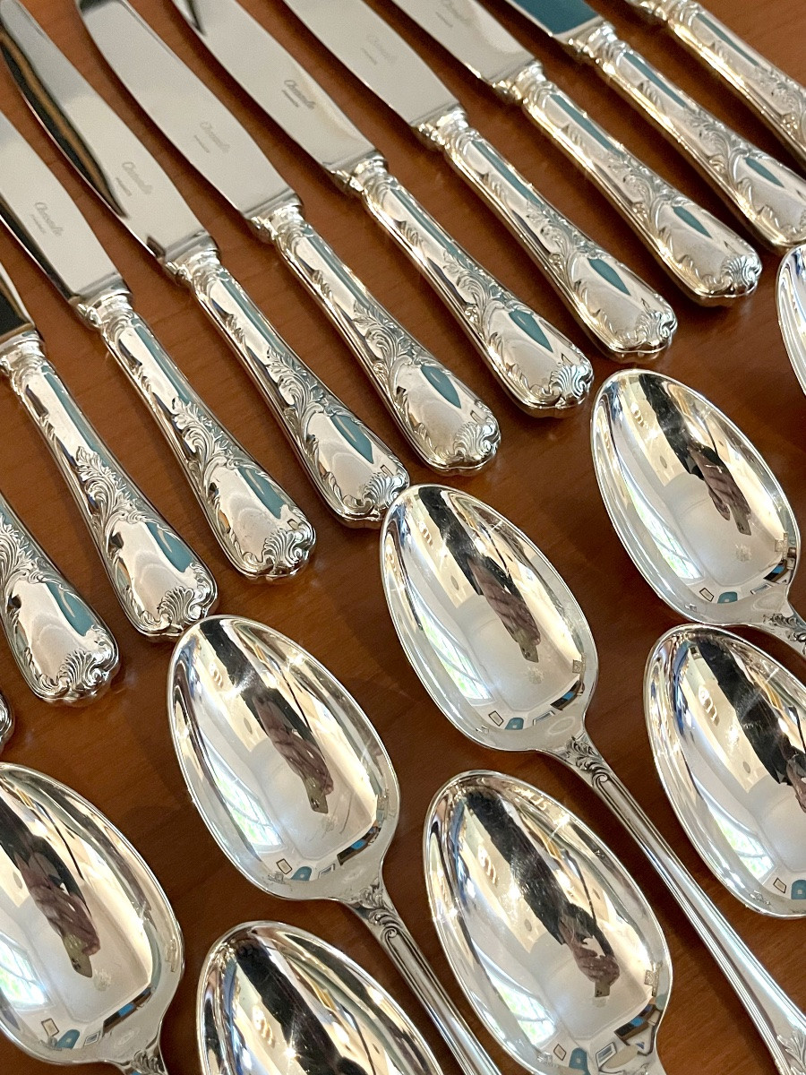 Christofle marly ,ménagère 49 pièces état neuf -photo-2