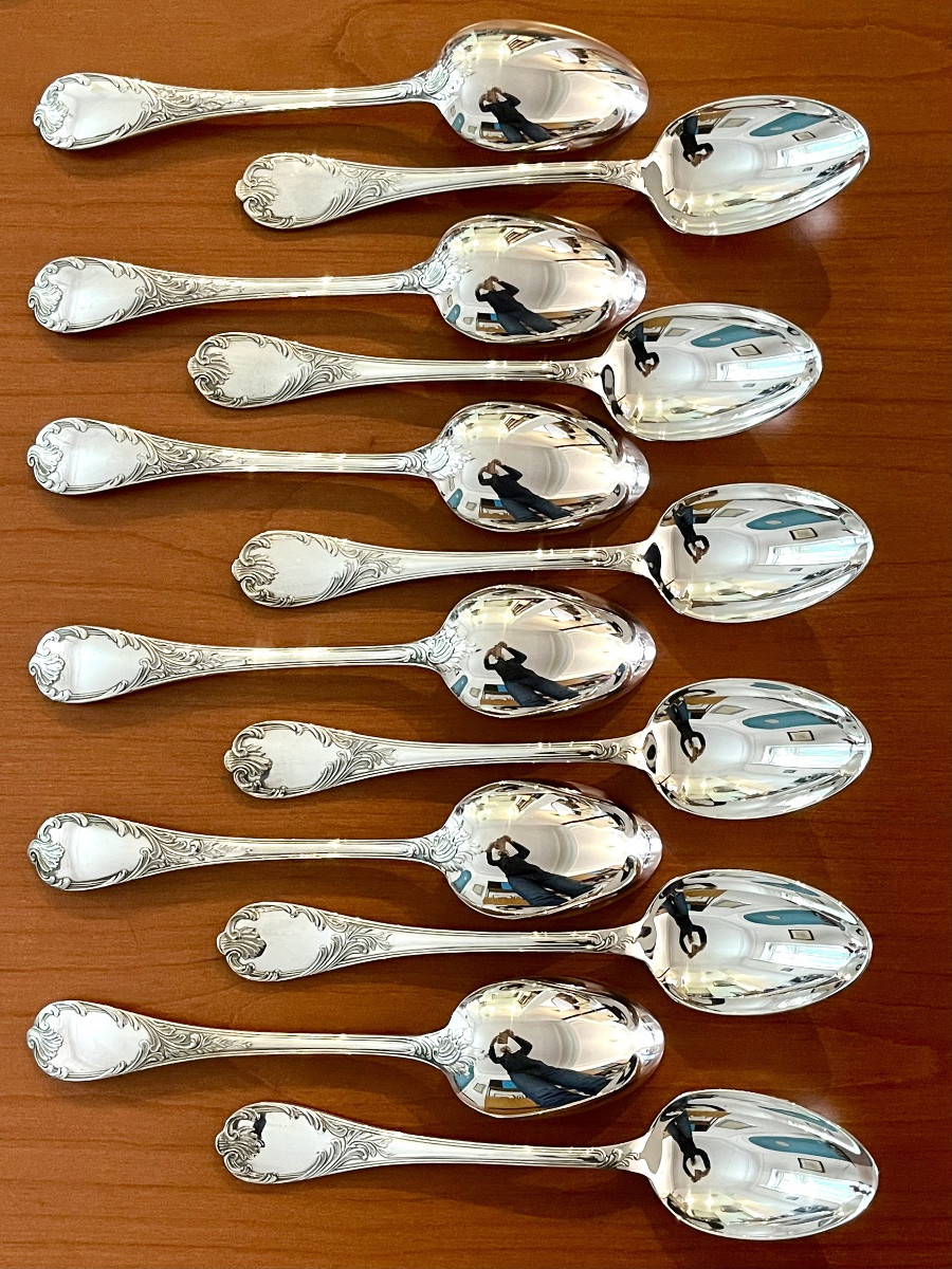 Christofle marly ,ménagère 49 pièces état neuf -photo-4