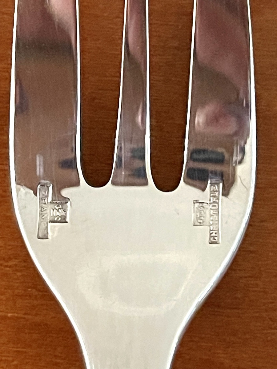 Christofle Malmaison, 12 Dessert Cake Forks, 15.8 Cm -photo-5