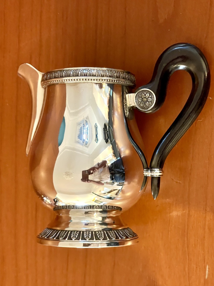 Christofle malmaison ,service à café ,thé état neuf avec plateau -photo-5