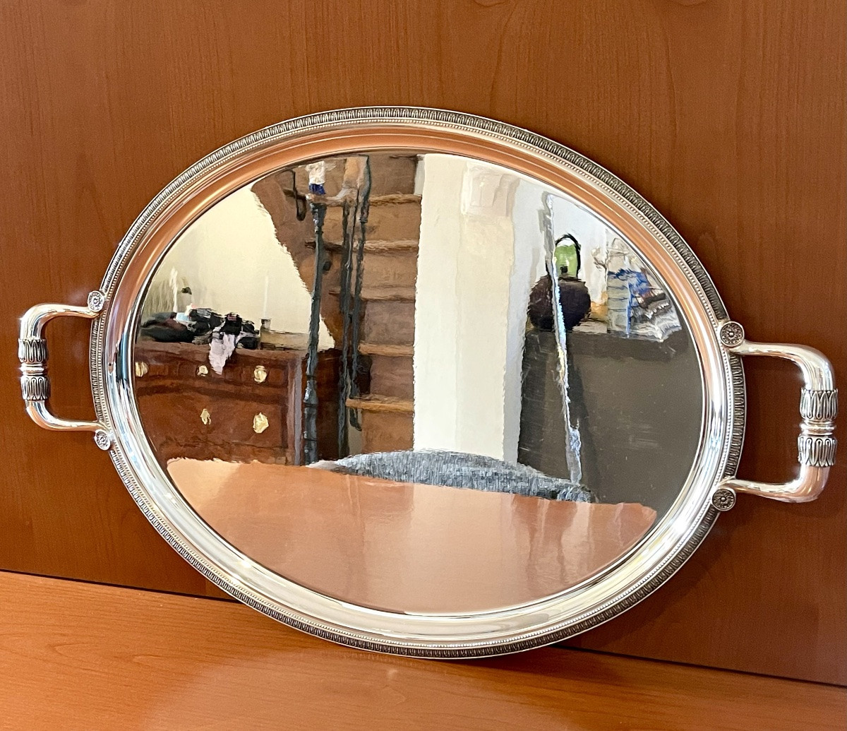 Christofle malmaison ,service à café ,thé état neuf avec plateau -photo-7