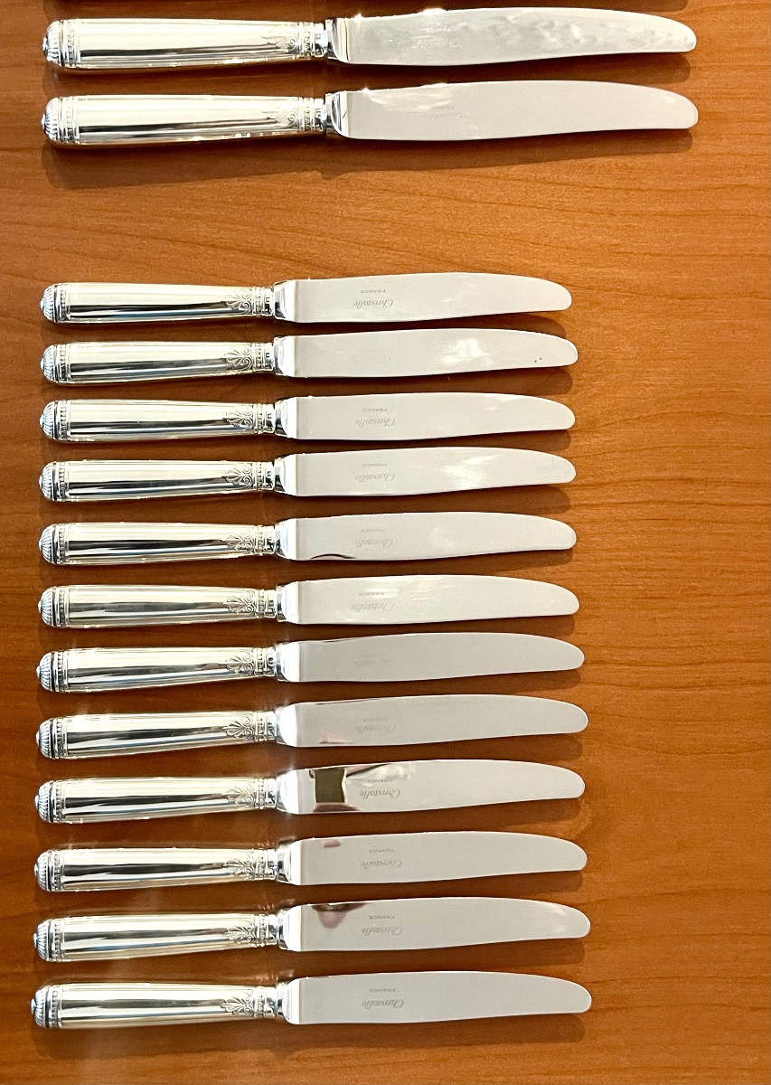 Christofle malmaison ,ménagère 72 pieces état proche du neuf -photo-1