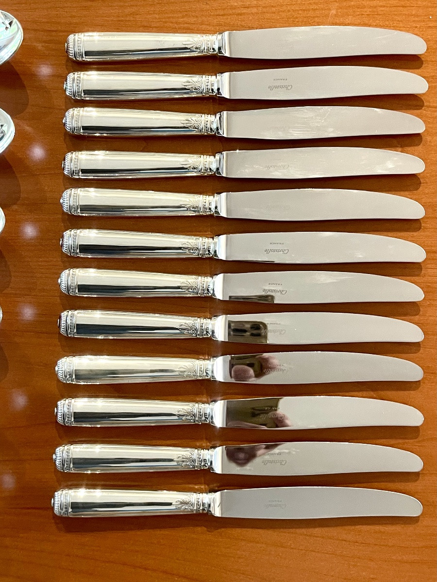 Christofle malmaison ,ménagère 72 pieces état proche du neuf -photo-2