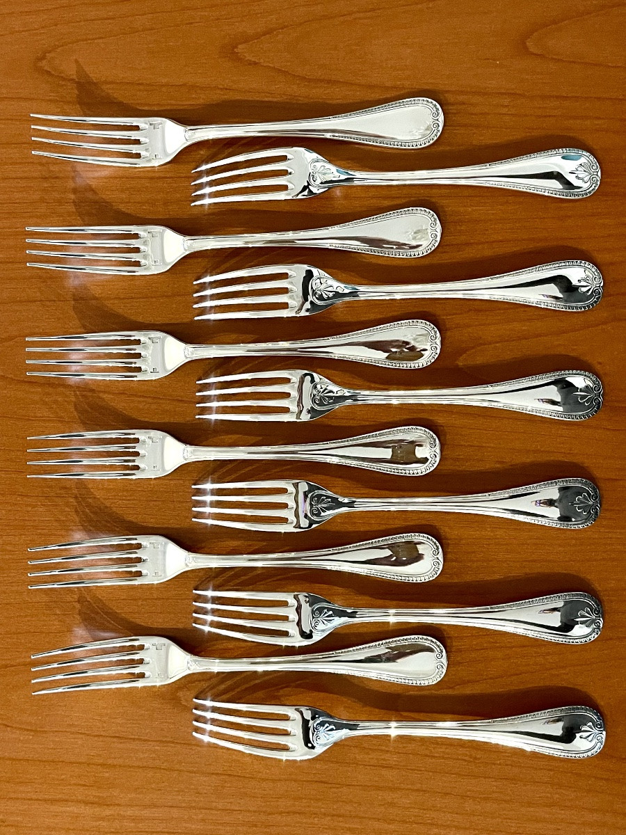 Christofle malmaison ,ménagère 72 pieces état proche du neuf -photo-6