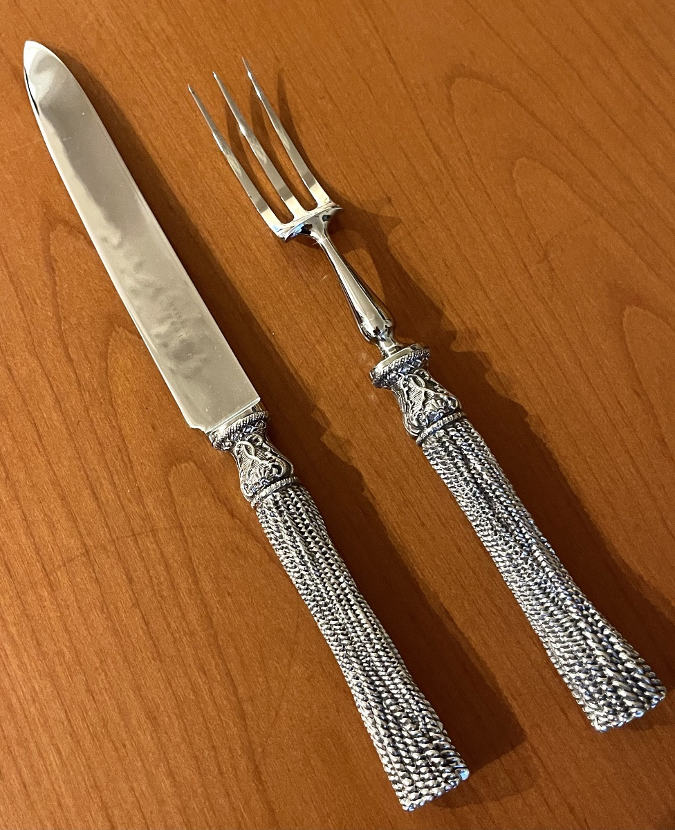 Christofle & Christian Lacroix ,couvert de service , à découper ,pelle à tarte -photo-5