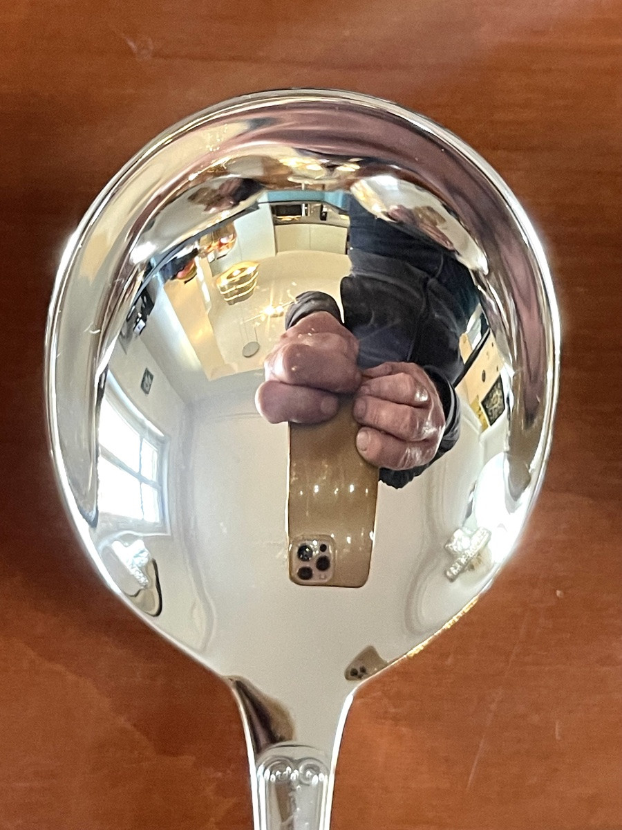 Christofle Malmaison, 8 Dessert Spoons, 16.5 Cm, Mint Condition -photo-3