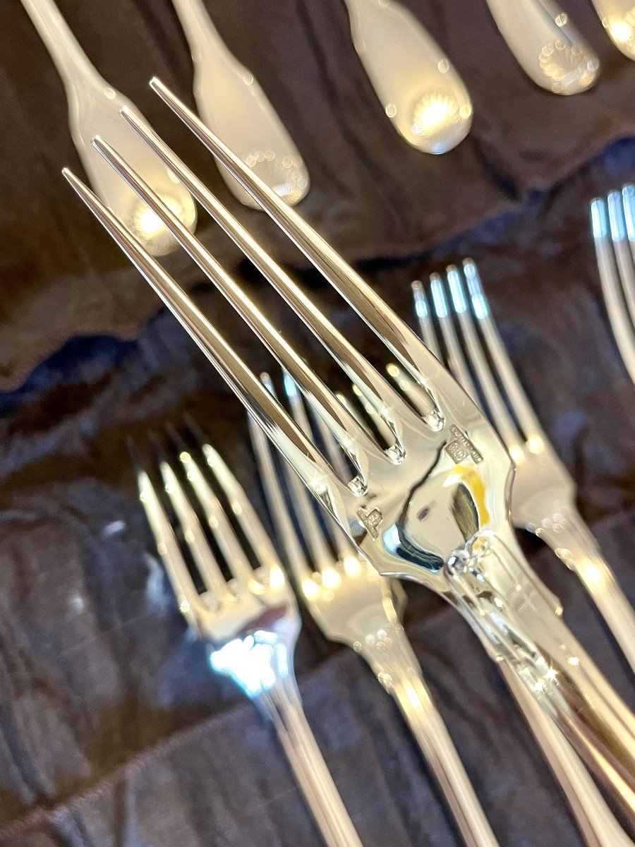 Christofle France, Vendôme Flatware Set, 1970/1980, Mint Condition -photo-2