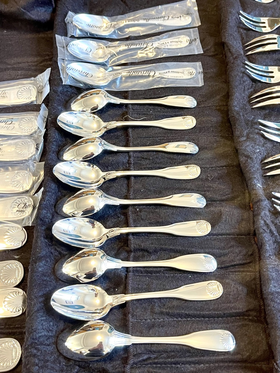 Christofle France, Vendôme Flatware Set, 1970/1980, Mint Condition -photo-5
