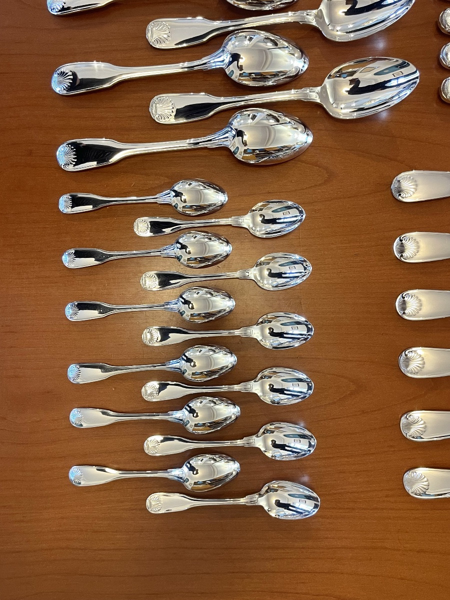 Christofle France , Vendôme ménagère 48 pièces excellent état -photo-4