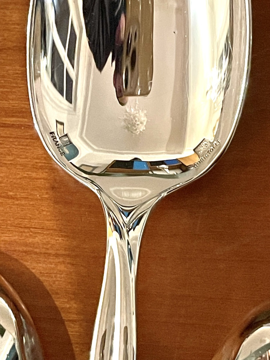 Christofle galéa ,8 cuillères 19 cm standard très bon état -photo-2