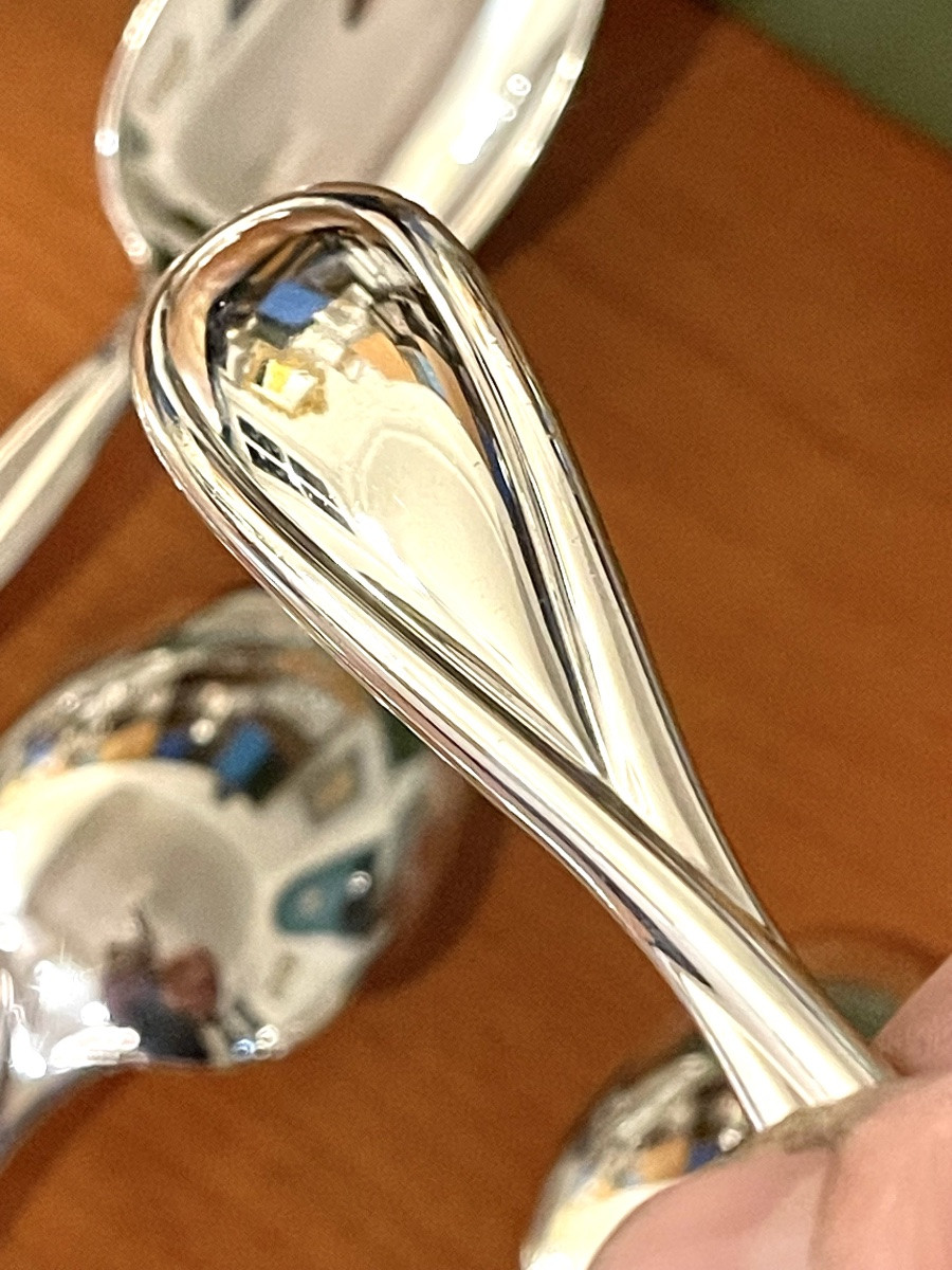 Christofle galéa ,8 cuillères 19 cm standard très bon état -photo-5