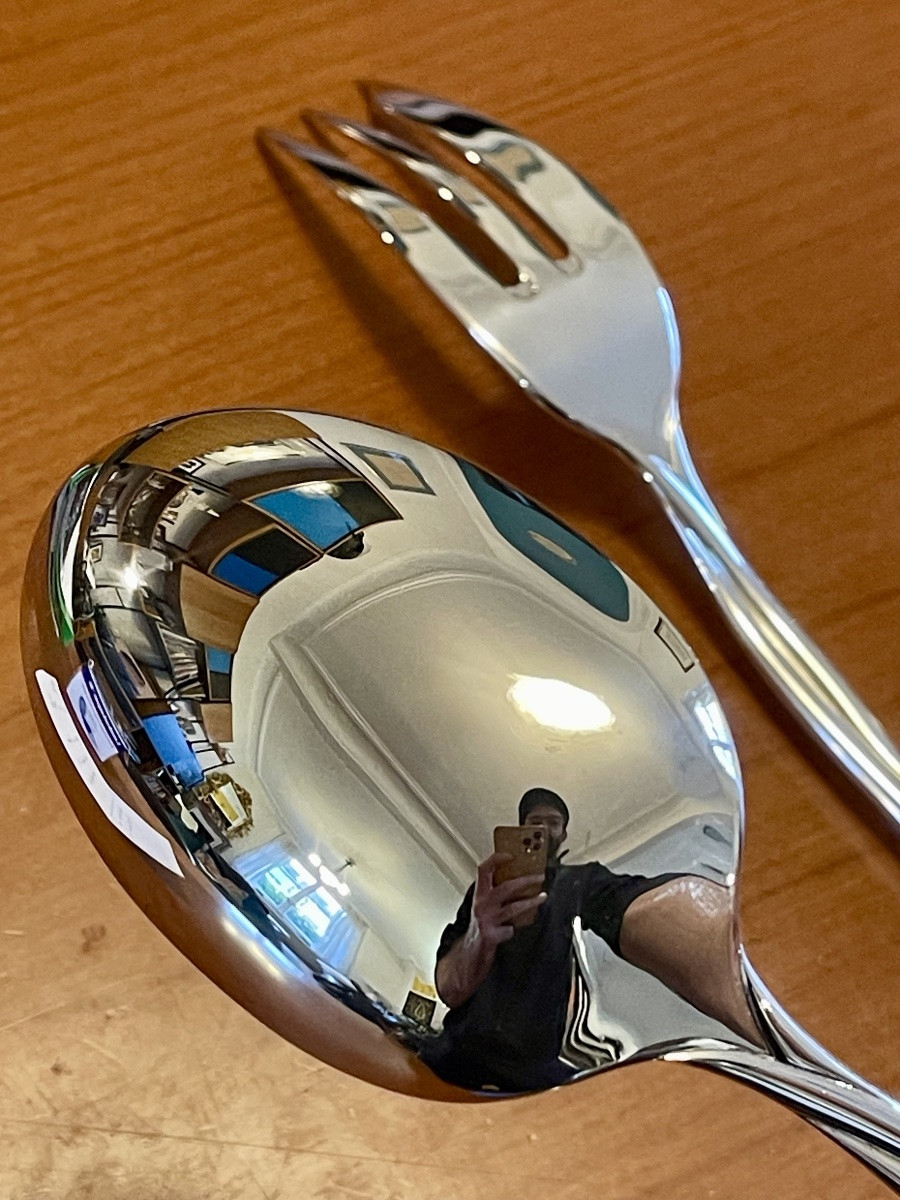 Christofle Galéa , 2 Serving Pieces, Fork And Spoon-photo-7