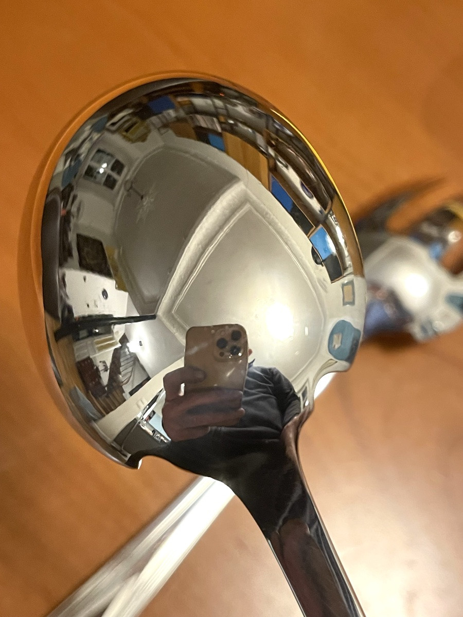 Christofle Alfenide ,couverts de service à salade mod diamant art déco -photo-8