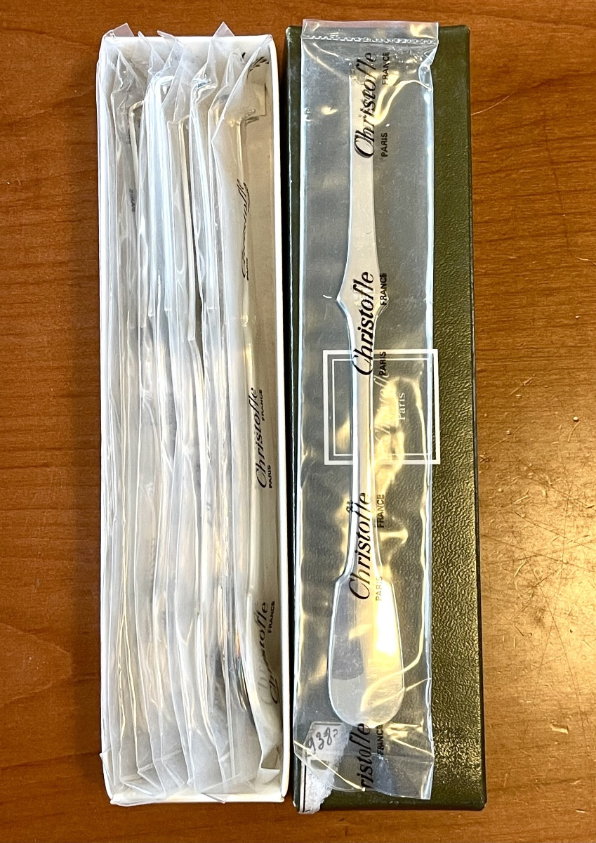 Christofle Cluny 12 curettes à homard 