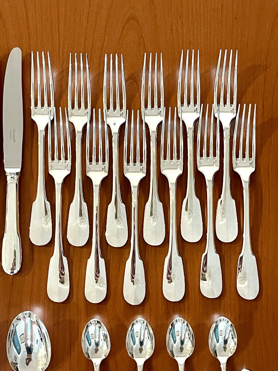 Christofle Cluny ,ménagère 48 pièces état neuf -photo-4