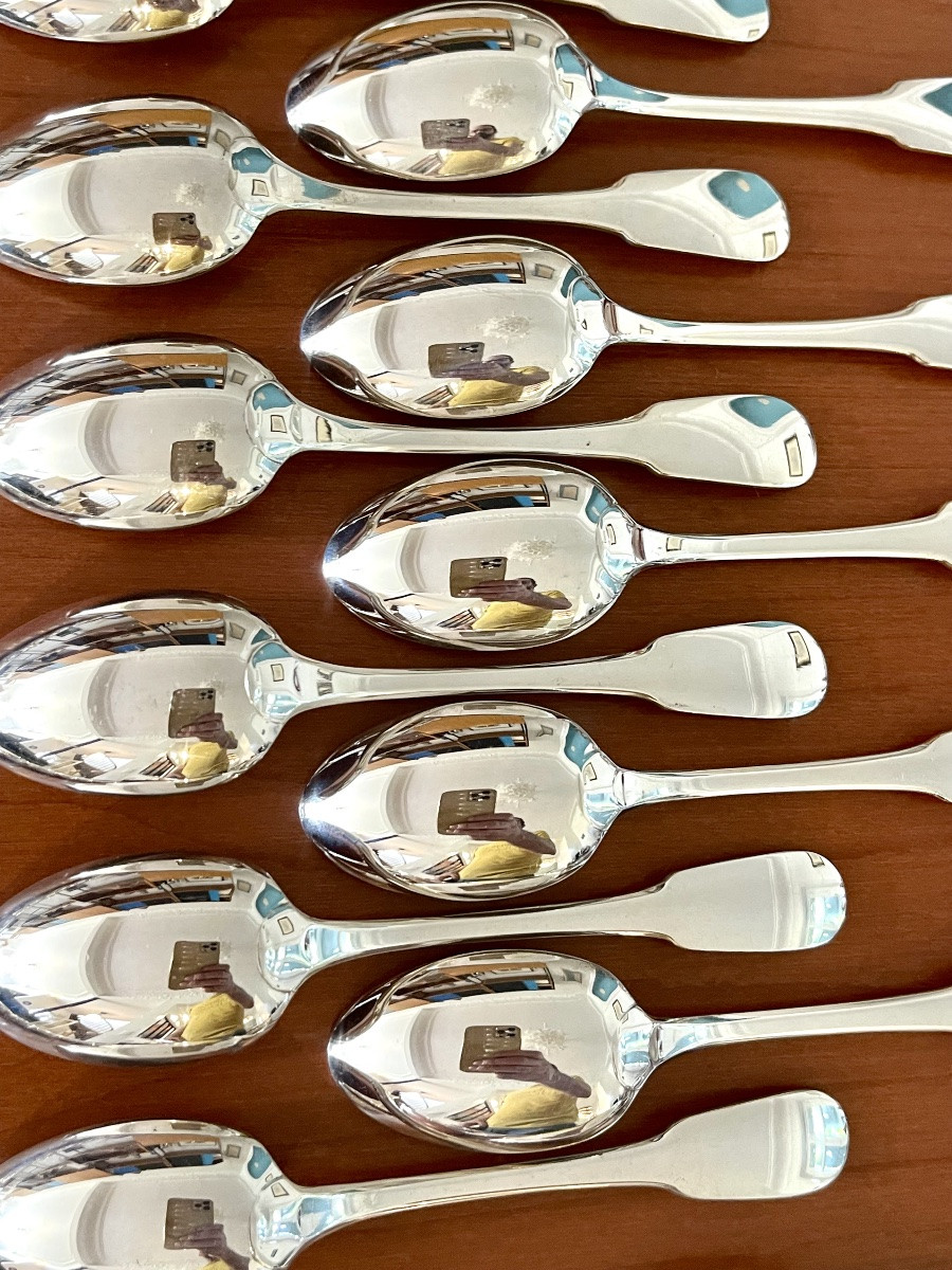 Christofle Cluny ,ménagère 48 pièces état neuf -photo-6