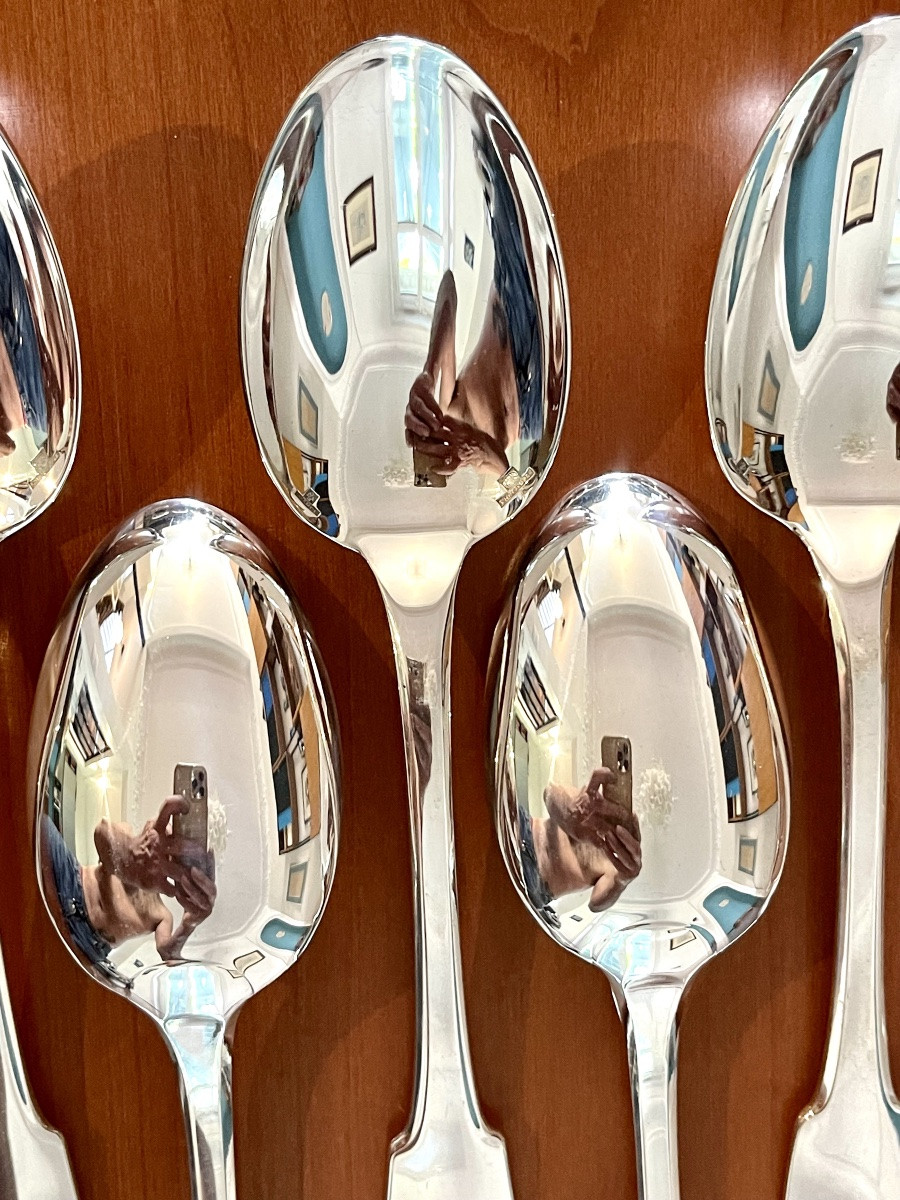 Christofle Cluny , ménagère 30 pièces 6 personnes .etat proche du neuf -photo-6