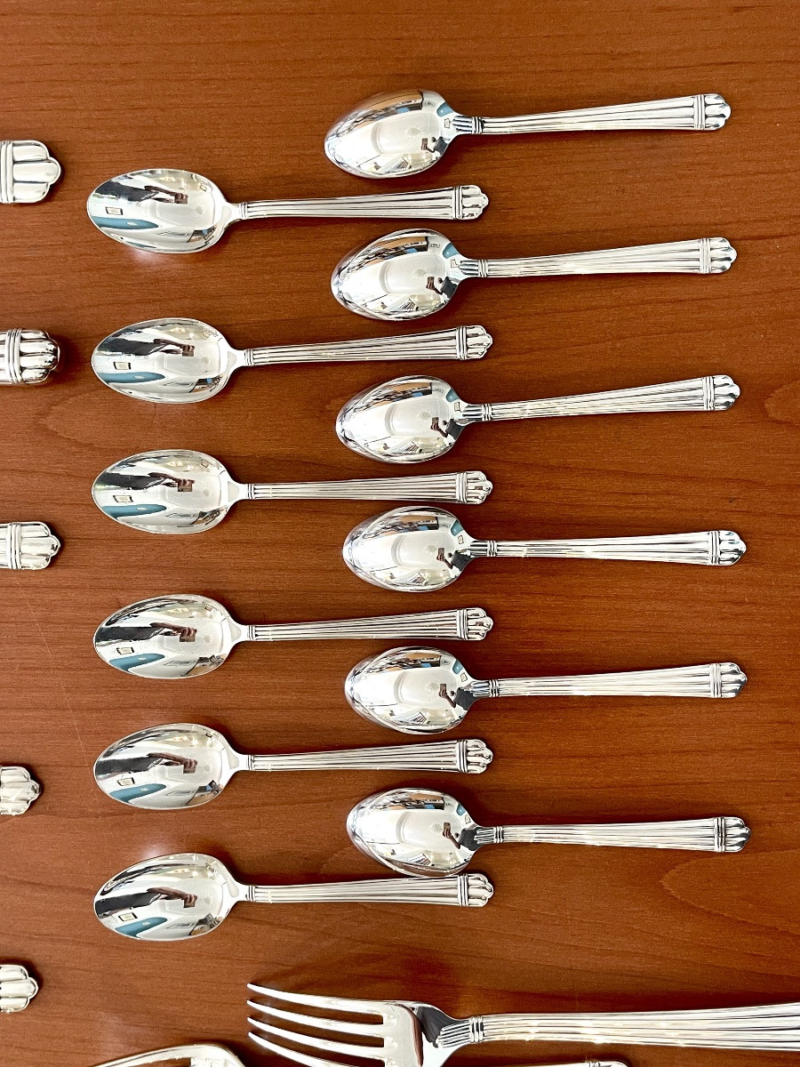 Christofle aria ,Ménagère 62 pièces ,très bon état -photo-4