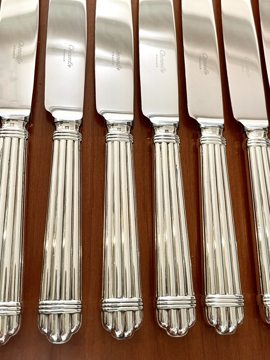 Christofle aria ,Ménagère 62 pièces ,très bon état -photo-5