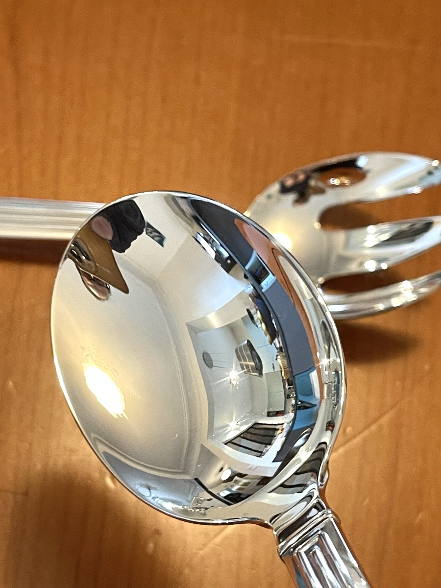 Christofle triade , couverts de service à salade état neuf -photo-5