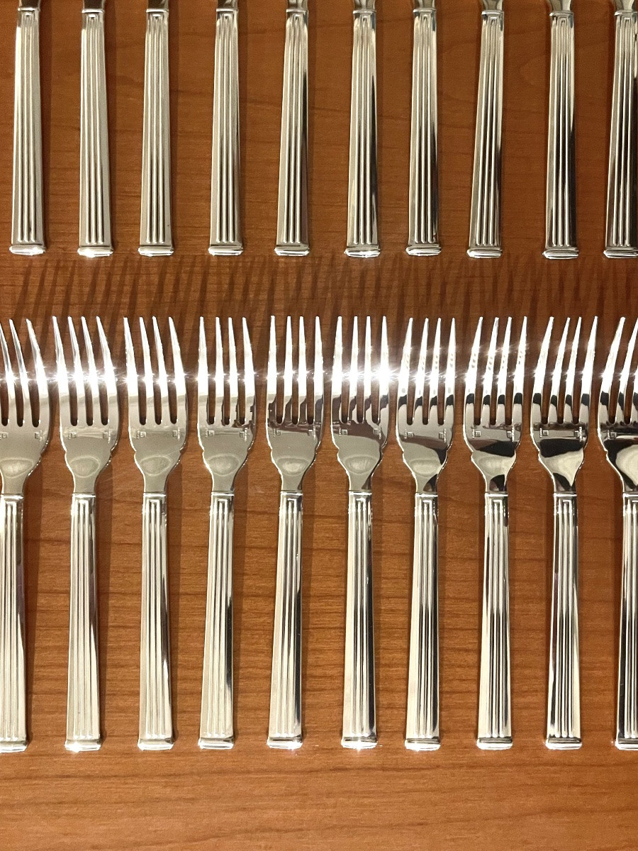 Christofle Triad Fish Cutlery, Mint Condition -photo-3