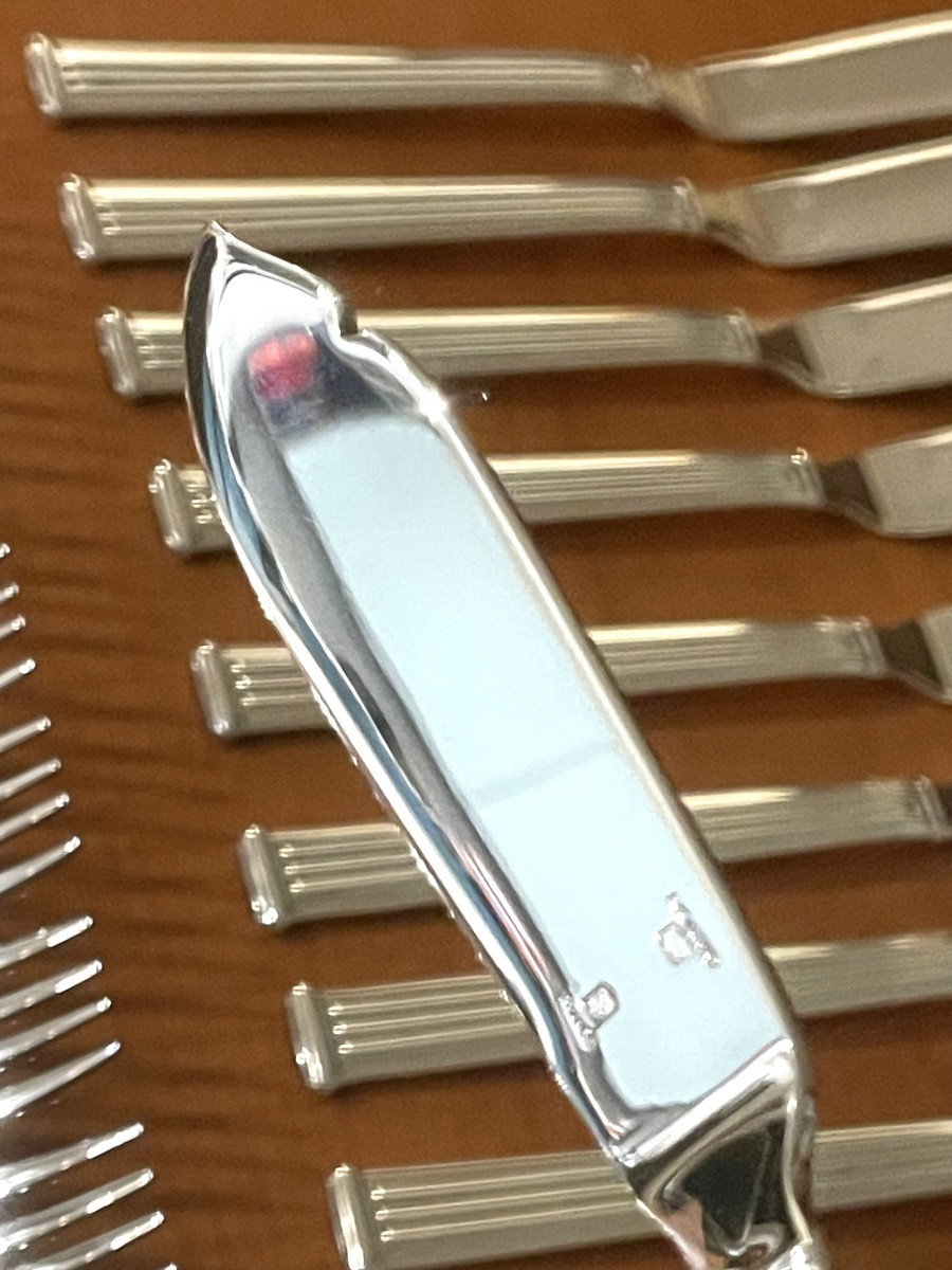 Christofle Triad Fish Cutlery, Mint Condition -photo-6