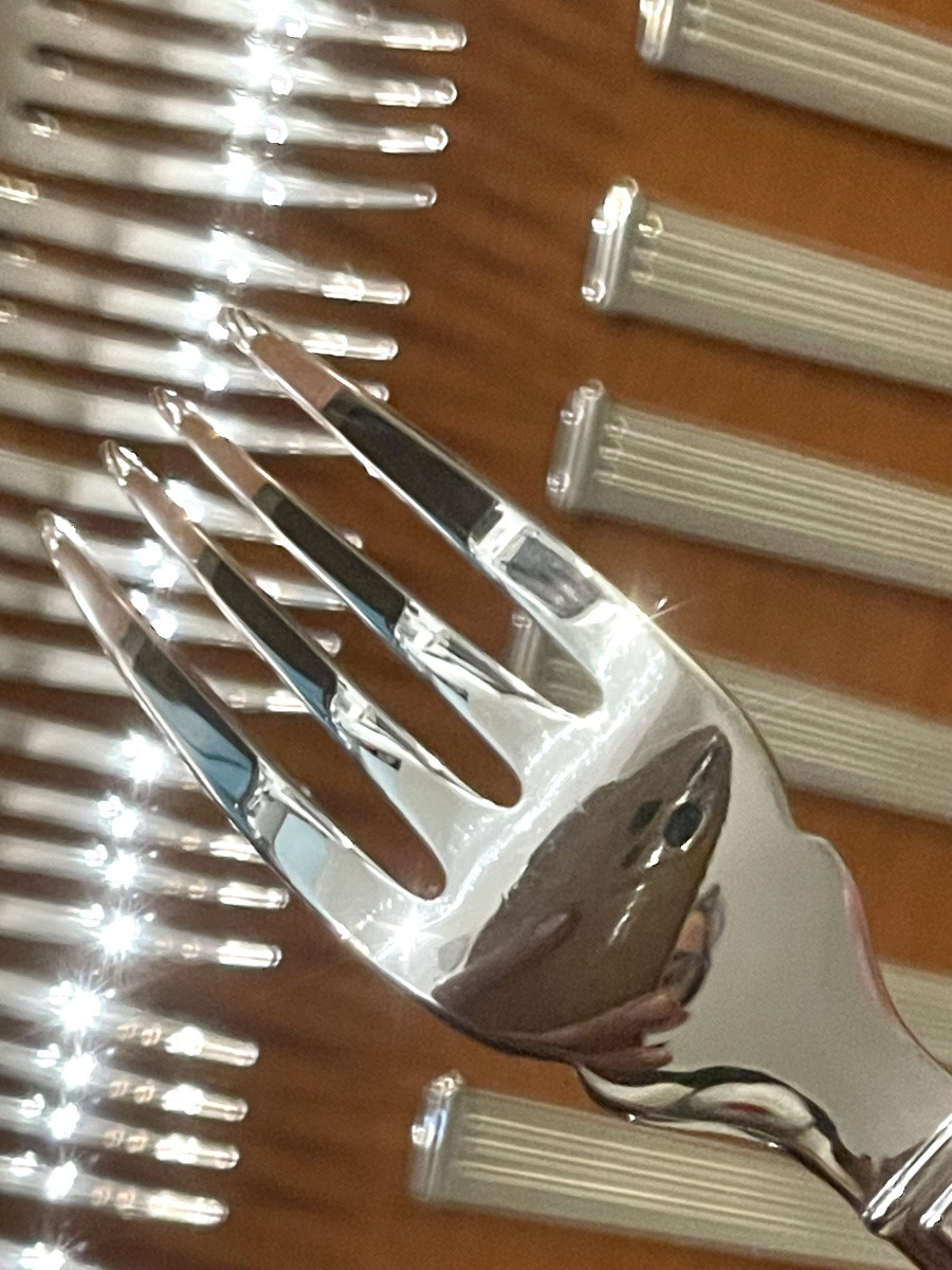 Christofle Triad Fish Cutlery, Mint Condition -photo-8