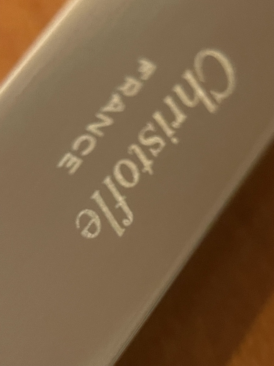 Christofle Triad, 12 Cheese Knives, Entremet 19.5 Cm -photo-5