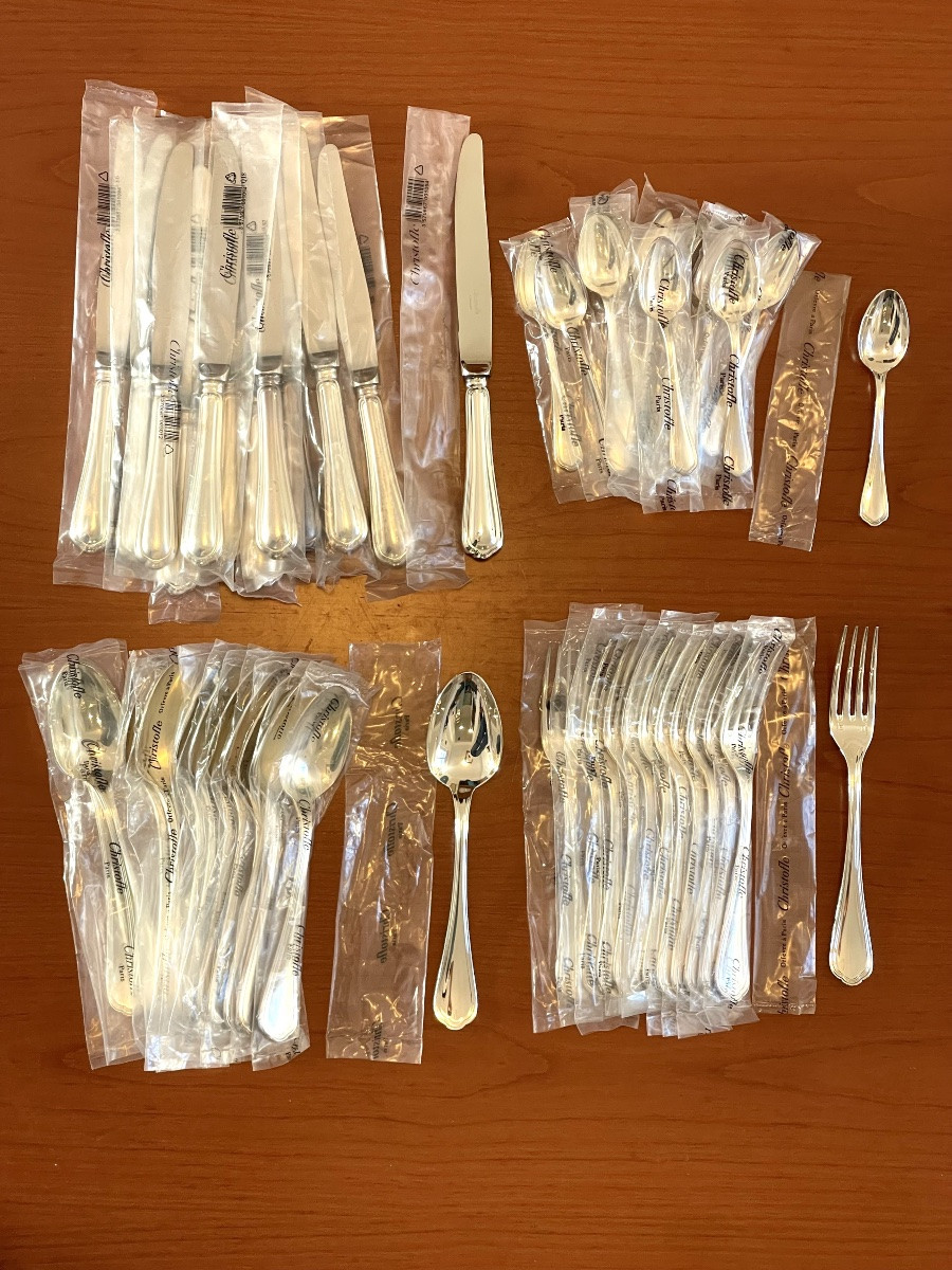 Christofle spatours 48 pièces ,ménagère 12 personnes -photo-1