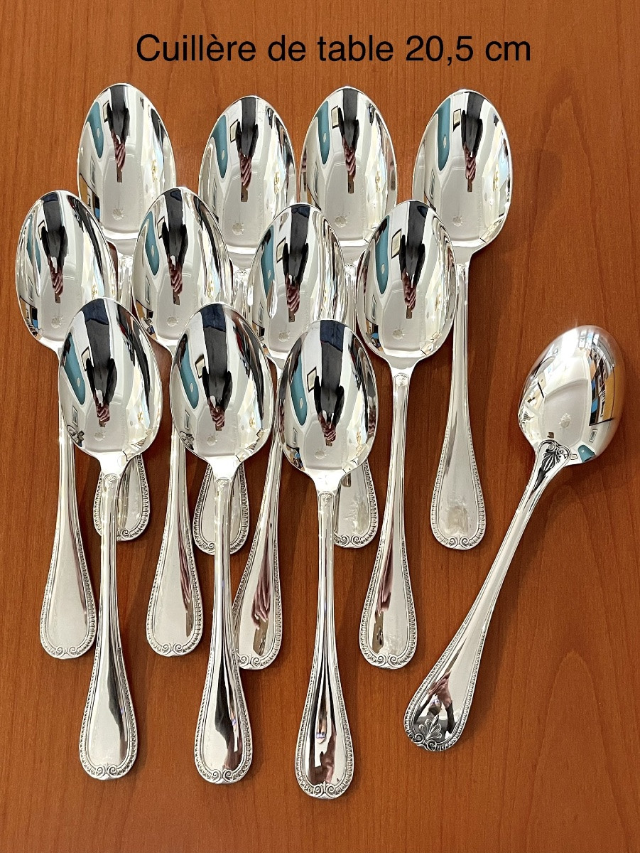 Christofle Malmaison 48-piece Flatware Set, Excellent Condition, Serves 12 -photo-1