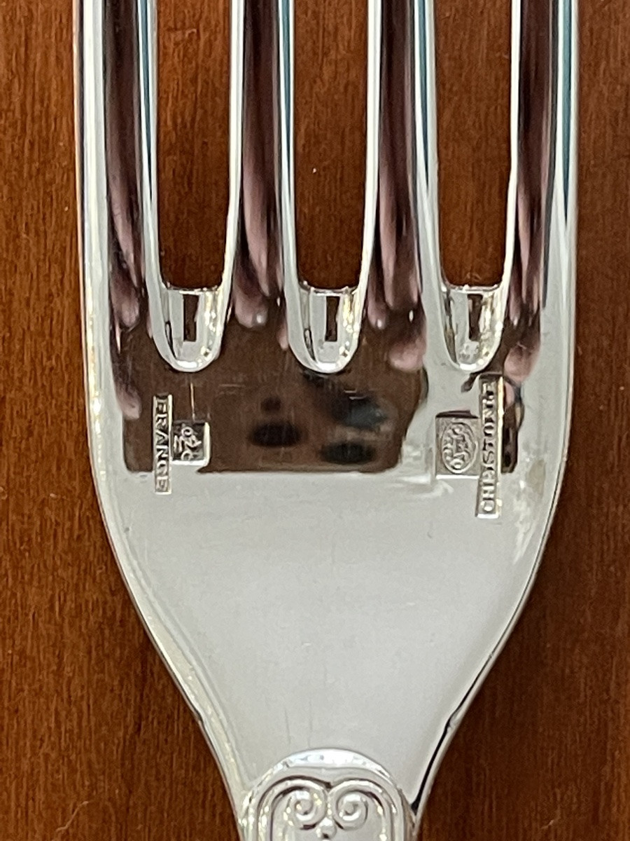 Christofle Malmaison 48-piece Flatware Set, Excellent Condition, Serves 12 -photo-5