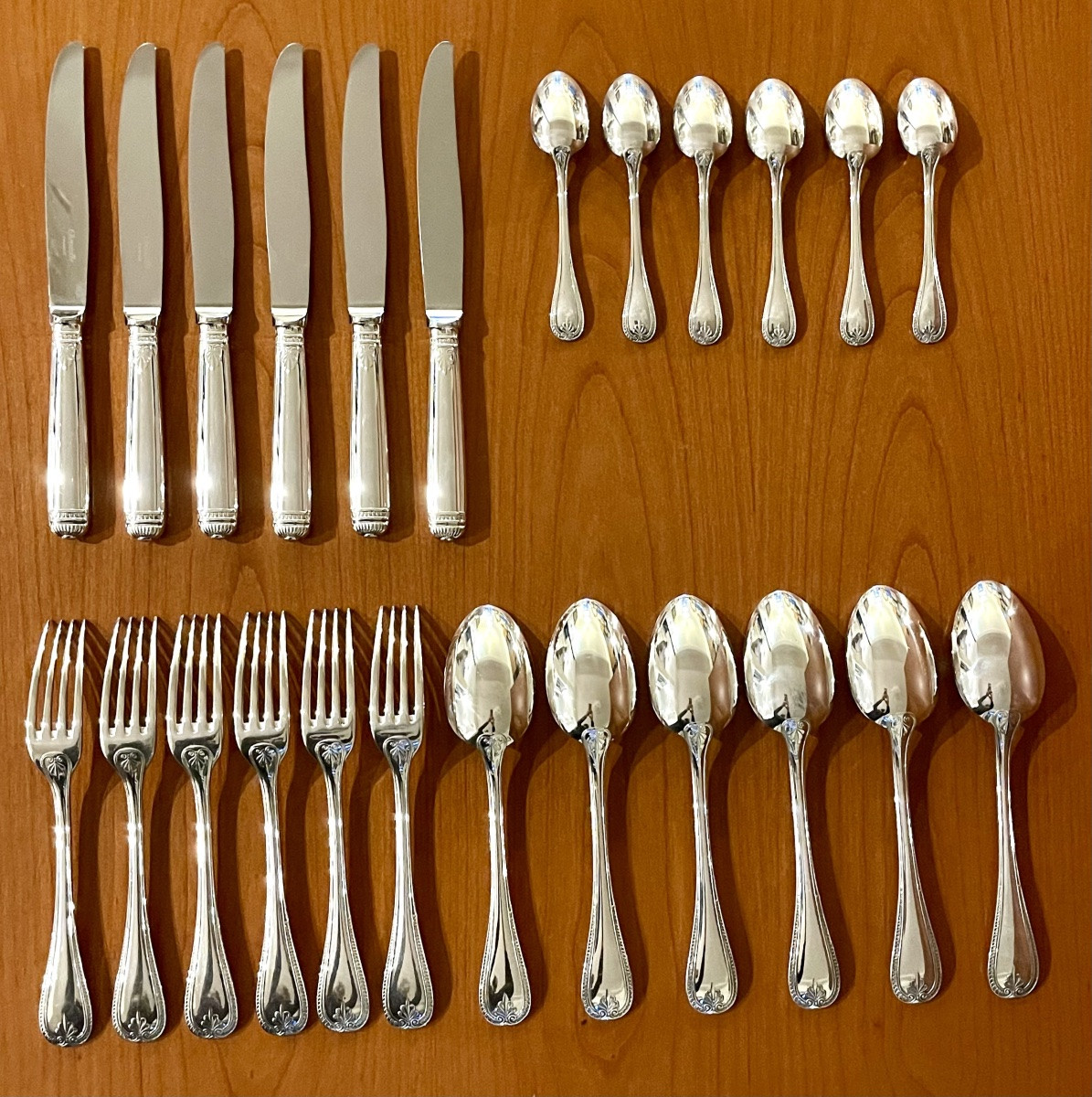 Christofle Malmaison 24-piece Flatware Set For 6 People -photo-3
