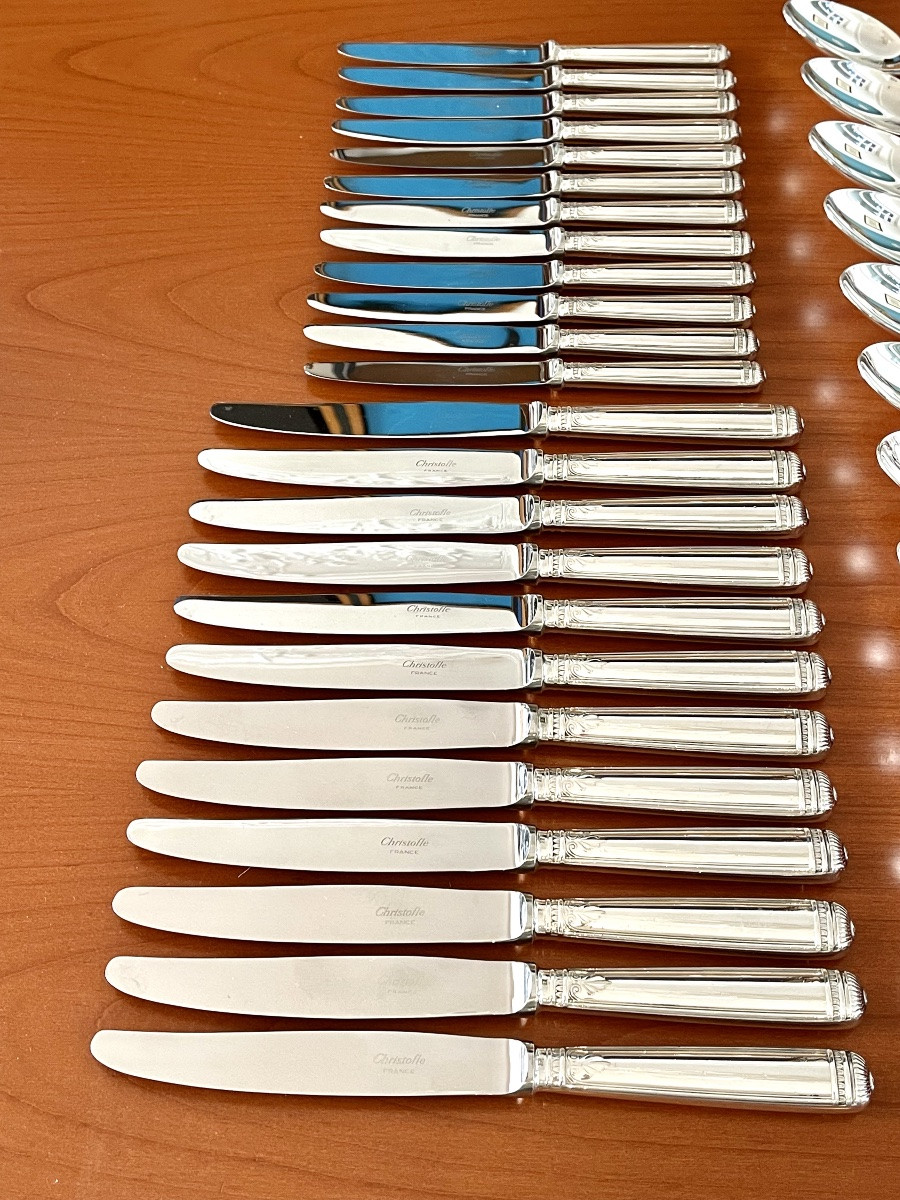 Christofle malmaison , ménagère 61 pieces excellent état -photo-2