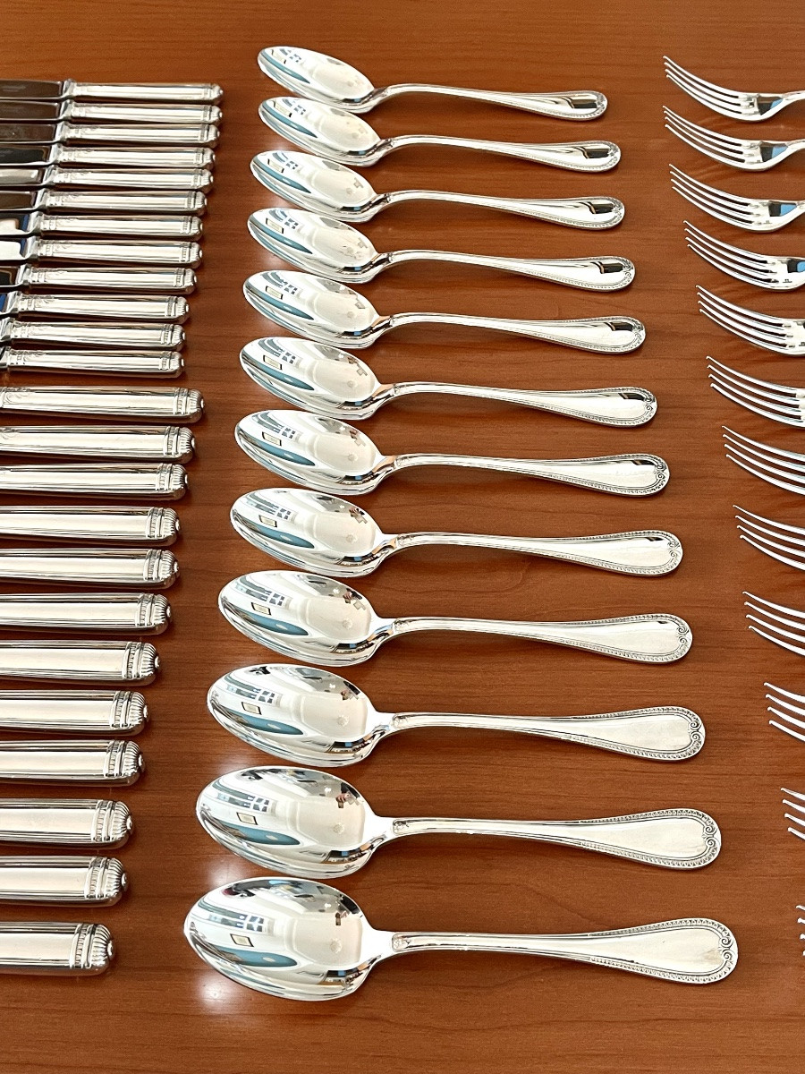 Christofle malmaison , ménagère 61 pieces excellent état -photo-4