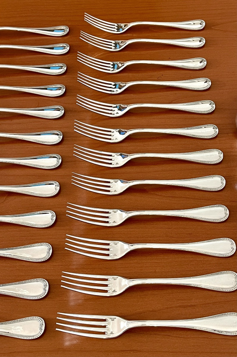 Christofle malmaison , ménagère 61 pieces excellent état -photo-1