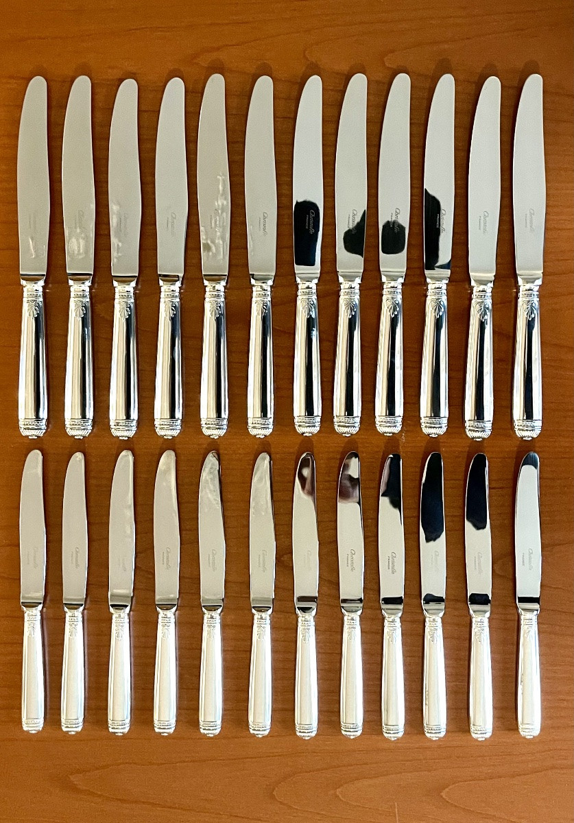 Christofle malmaison , ménagère 61 pieces excellent état -photo-3