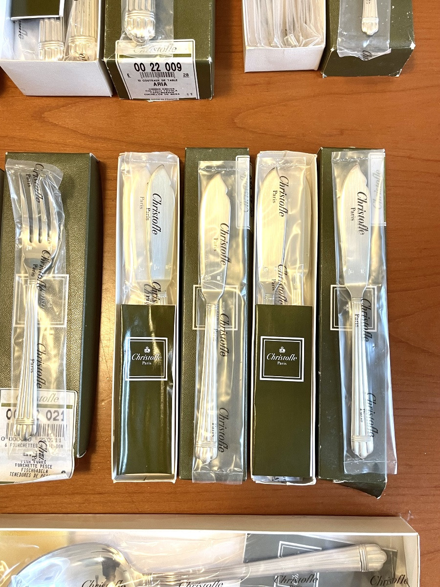 Christofle Aria, 87-piece Flatware Set -photo-4