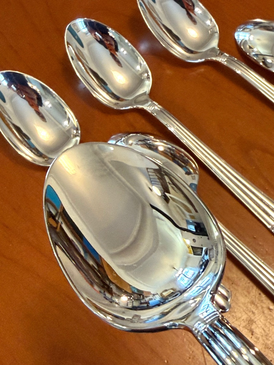 Christofle aria ménagère 24 pièces 6 pers état neuf -photo-6