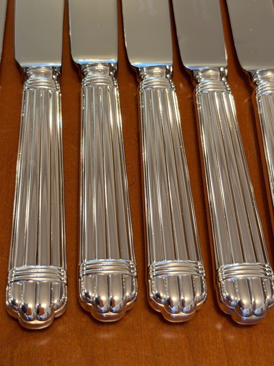 Christofle aria ménagère 24 pièces 6 pers état neuf -photo-8