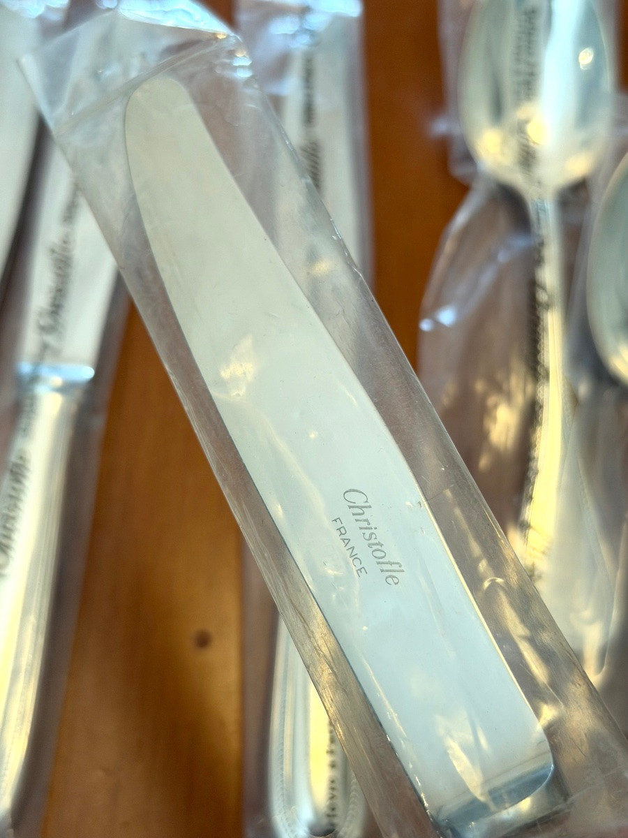 Christofle perles ménagère 24 pièces sous blister -photo-8