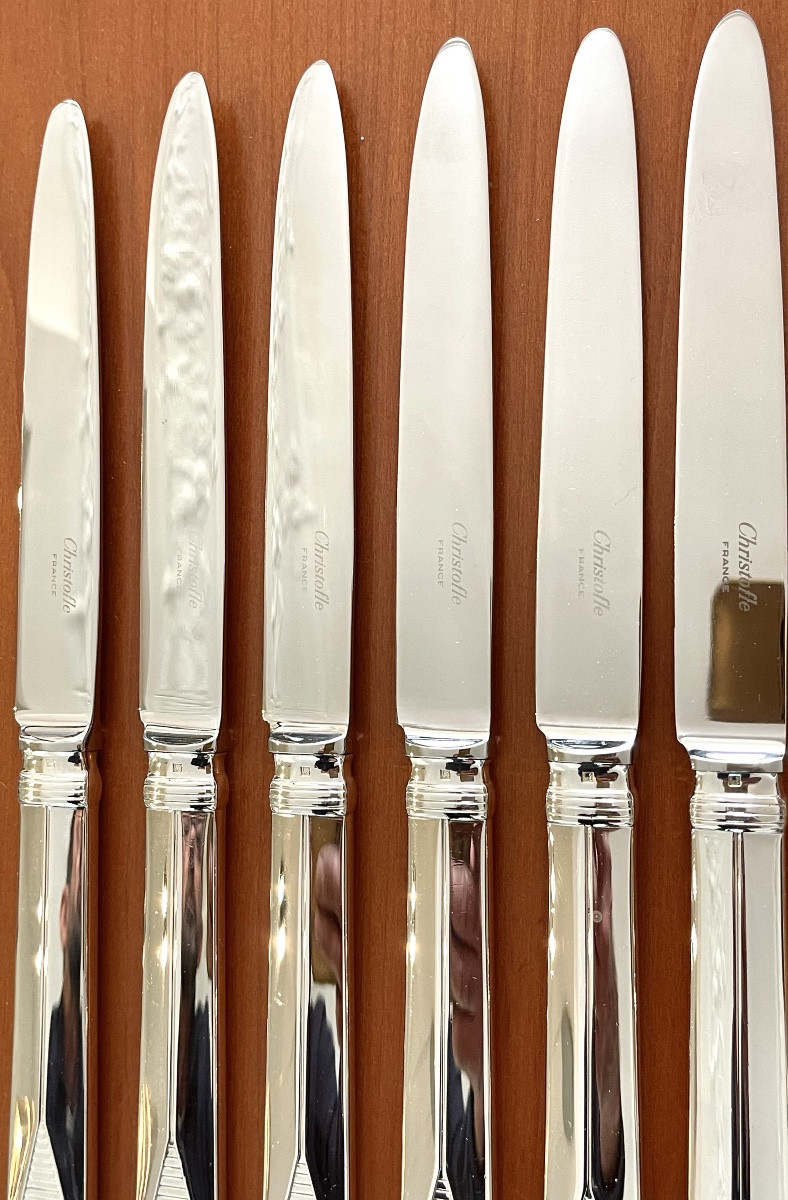 Christofle Atlantide , ménagère 6 pers 36 pieces avec entremet  -photo-2