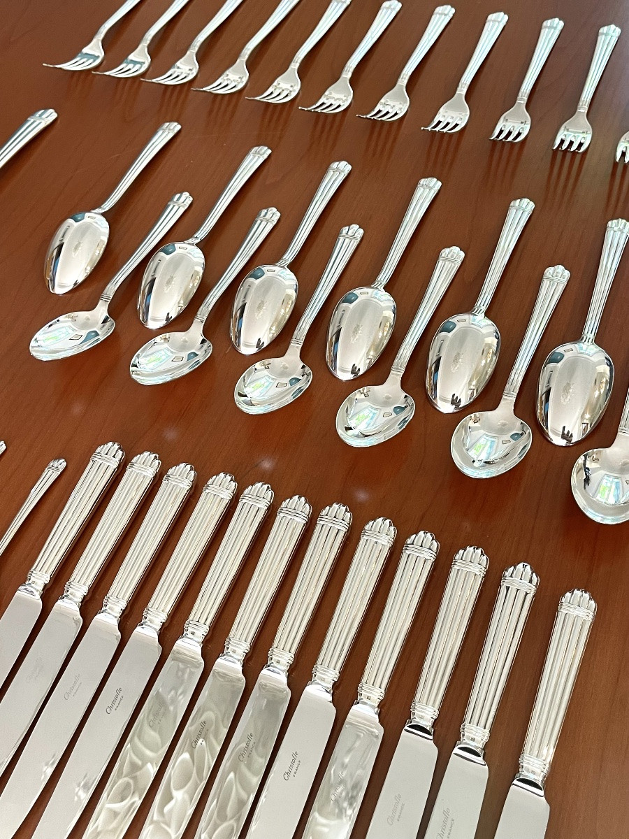 Christofle aria , Ménagère 49 pièces , excellent état -photo-2