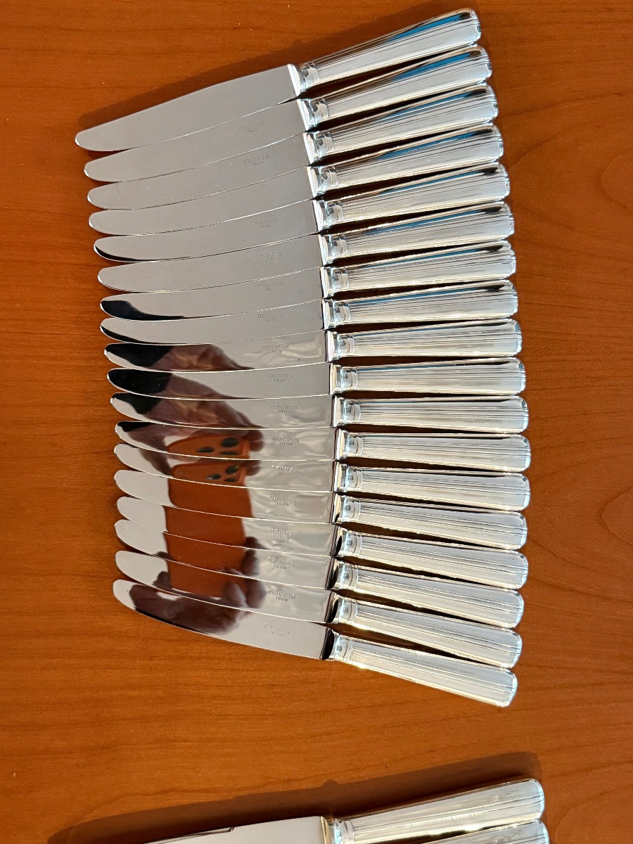 Ercuis Menagère 18 Persons ,111 Pieces Chantilly Model-photo-3