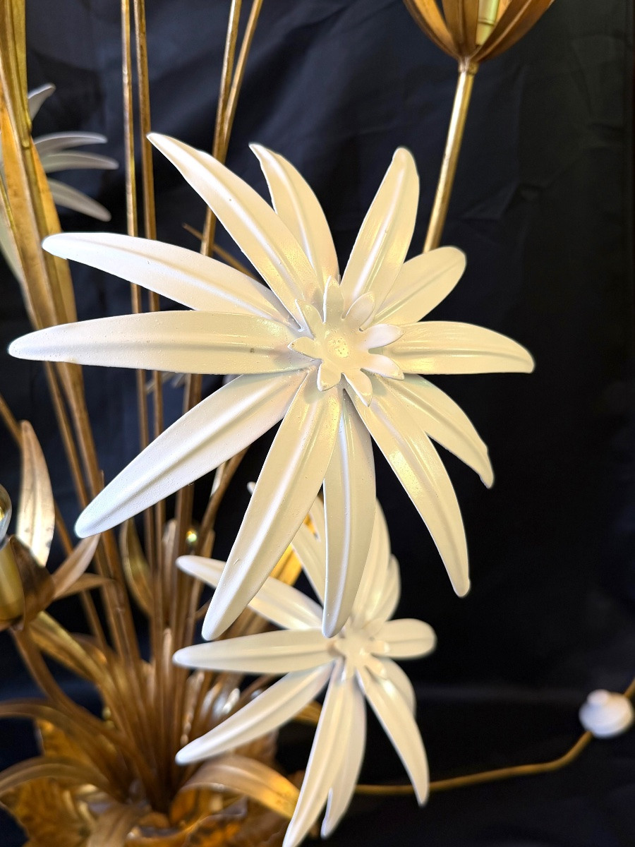 Hans Kögl Floor Lamp In Gilded And Lacquered Metal-photo-3
