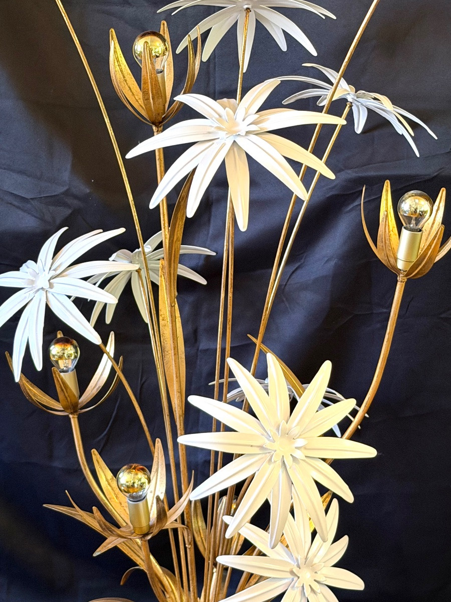 Hans Kögl Floor Lamp In Gilded And Lacquered Metal-photo-4