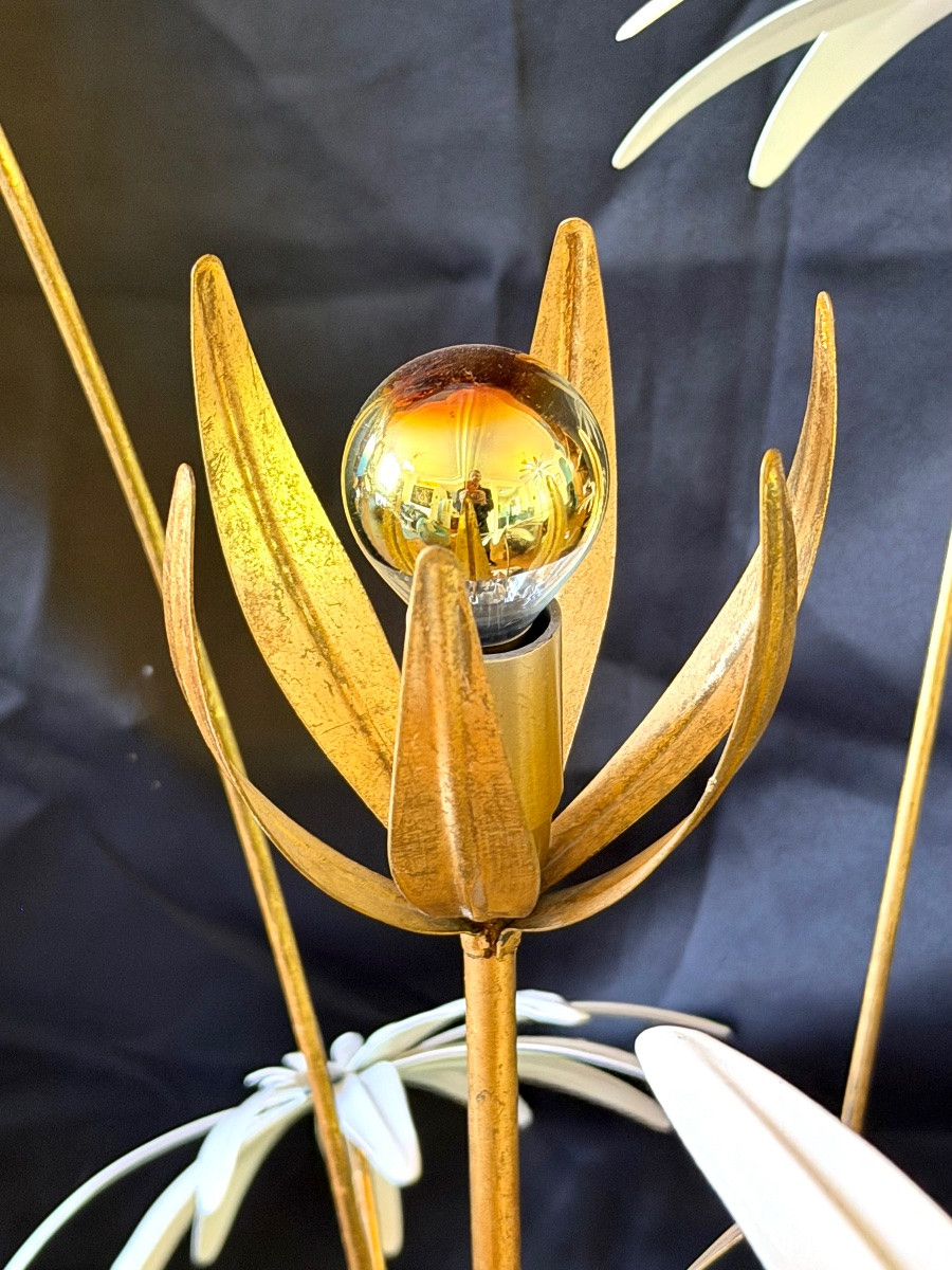 Hans Kögl Floor Lamp In Gilded And Lacquered Metal-photo-5