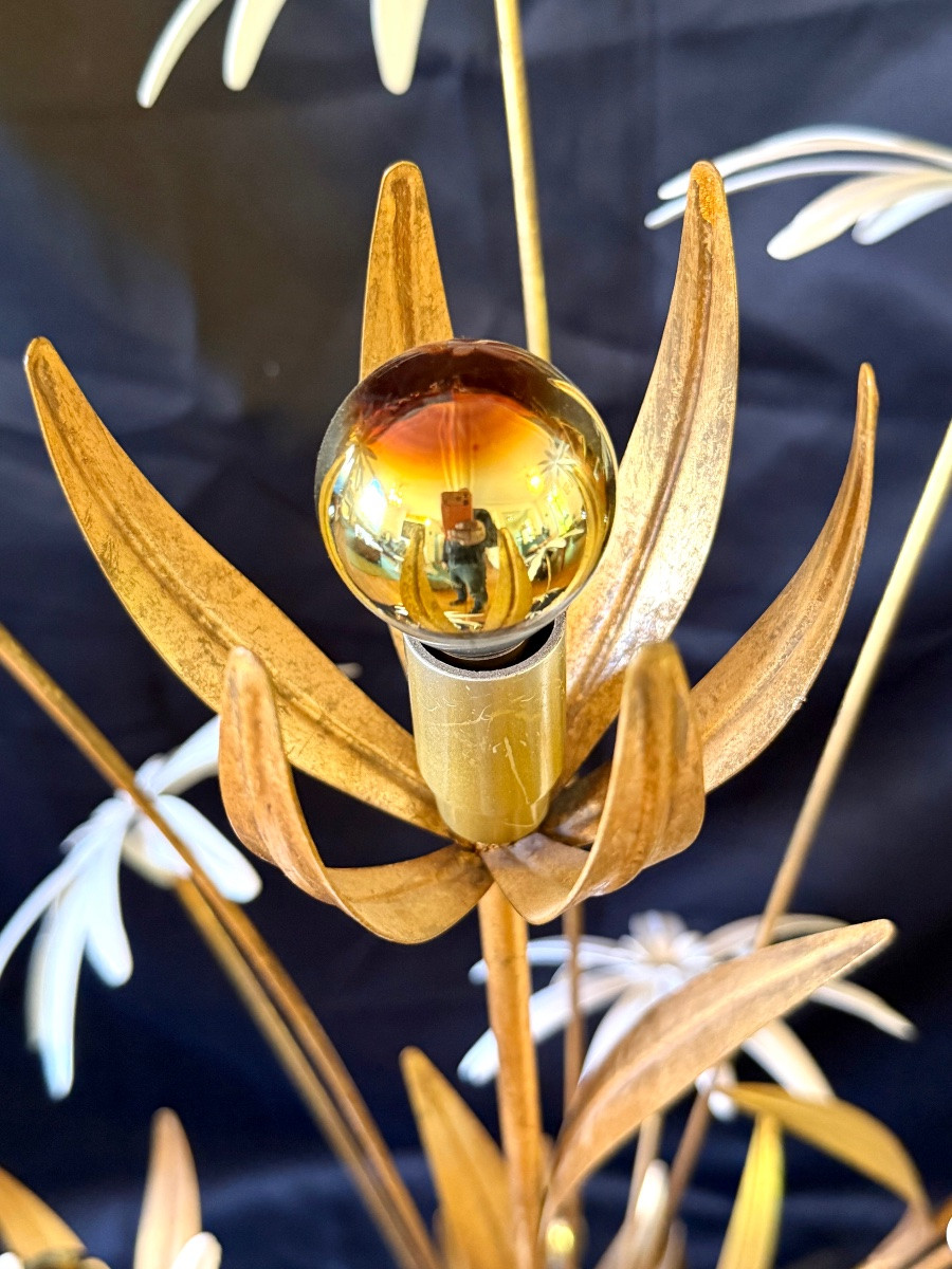 Hans Kögl Floor Lamp In Gilded And Lacquered Metal-photo-7